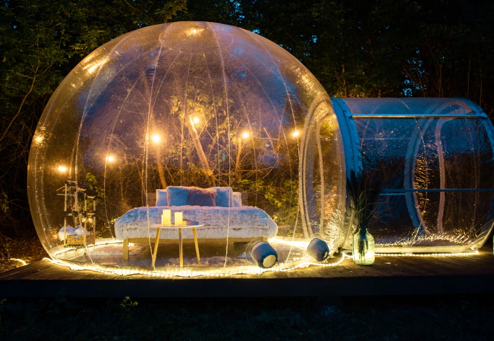 outdoor garden bubble tent